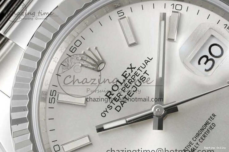 0227 DateJust 41 126334 Clean 1:1 Best Edition 904L Steel Silver Stick Dial on Oyster Bracelet VR Modern 2434